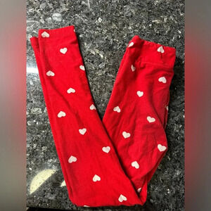 LuLaRoe Vintage Kid Youth Size 6-10 L/XL Leggings Valentines Day Limited Edition